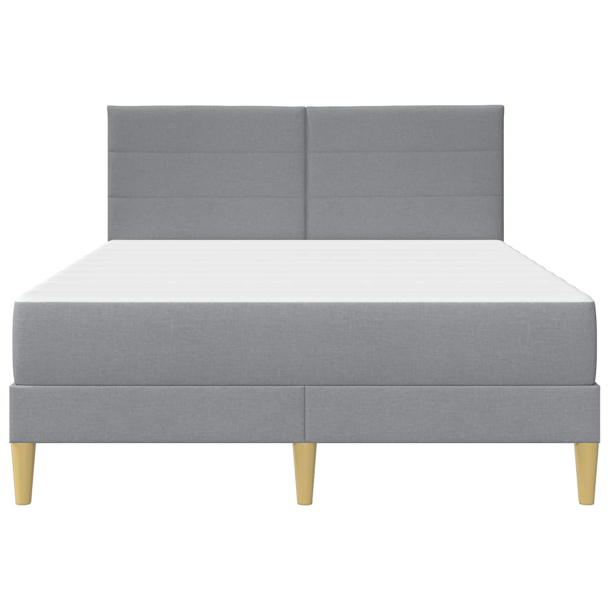 Krevetna konstrukcija Svijetlo siva 120 x 190 cm Poliester