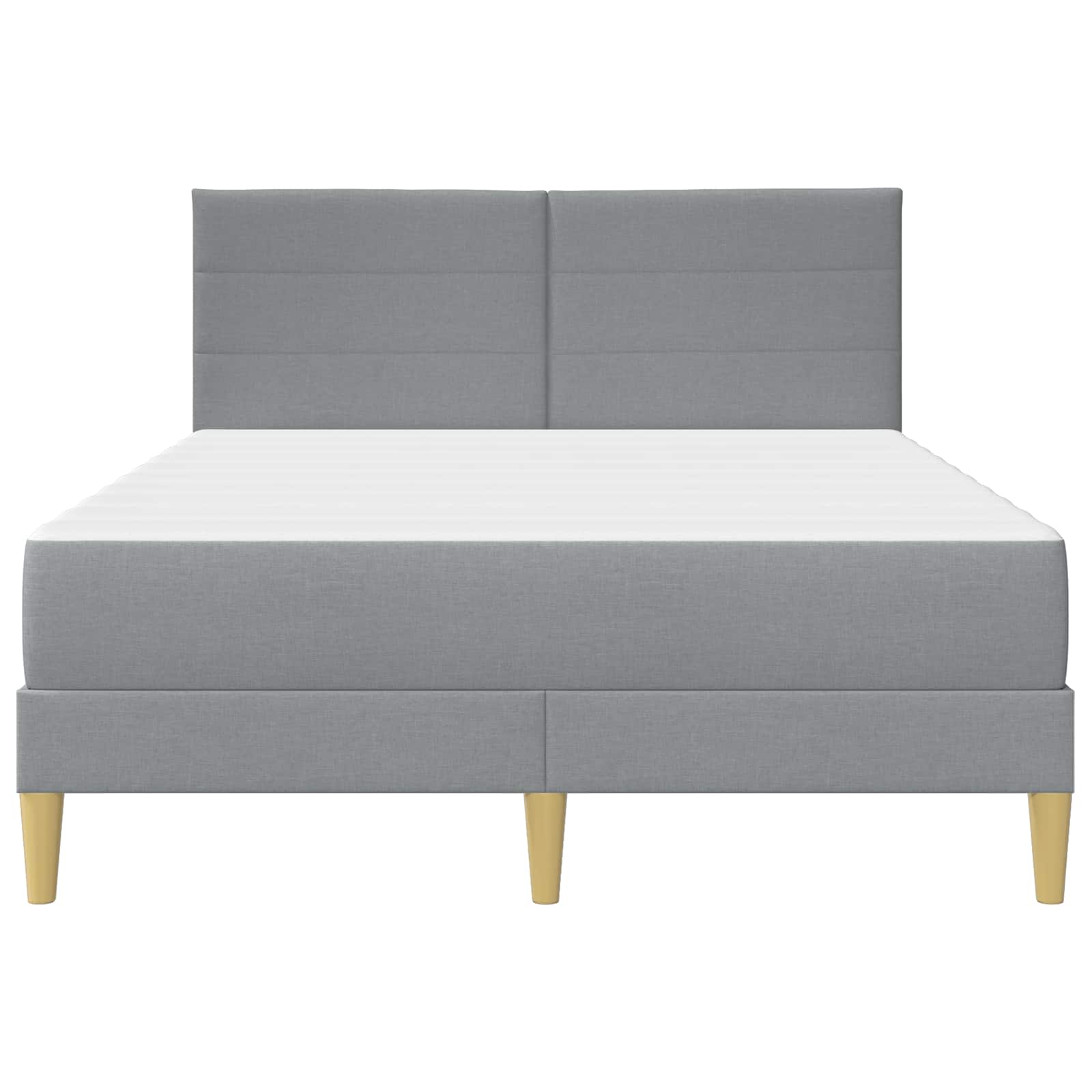 Krevetna konstrukcija Svijetlo siva 120 x 190 cm Poliester