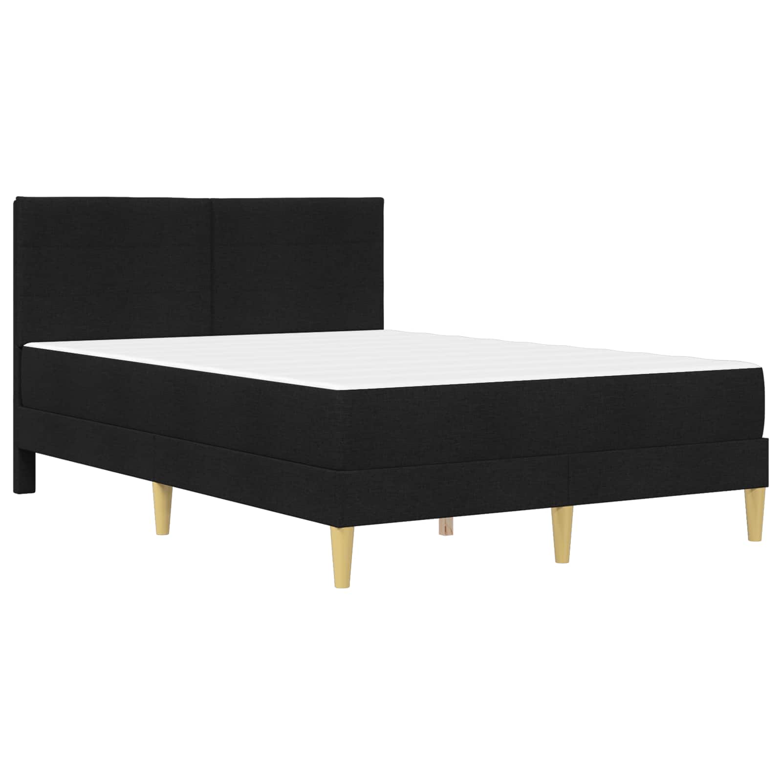 Krevetna konstrukcija Crna 140 x 190 cm Poliester