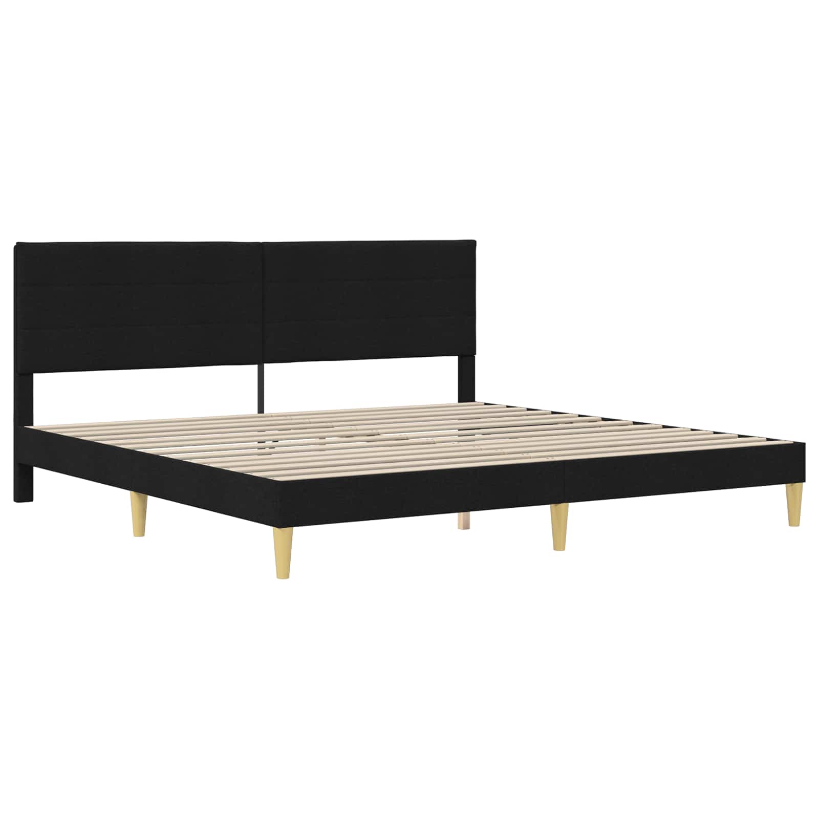 Krevetna konstrukcija Crna 180 x 200 cm Poliester