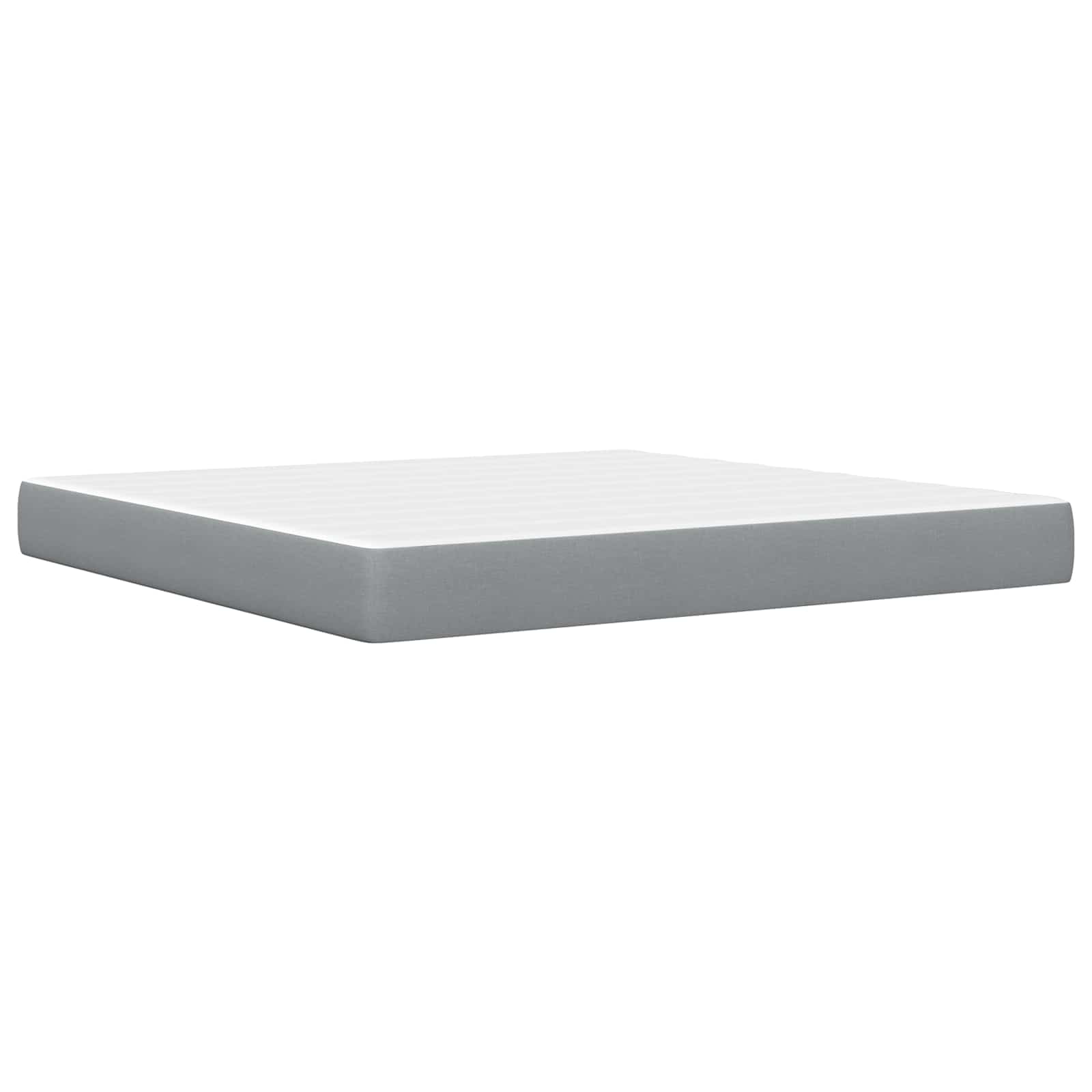 Krevetna konstrukcija Svijetlo siva 200 x 200 cm Poliester
