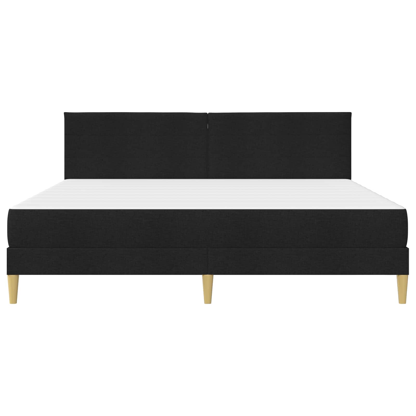 Krevetna konstrukcija Crna 200 x 200 cm Poliester