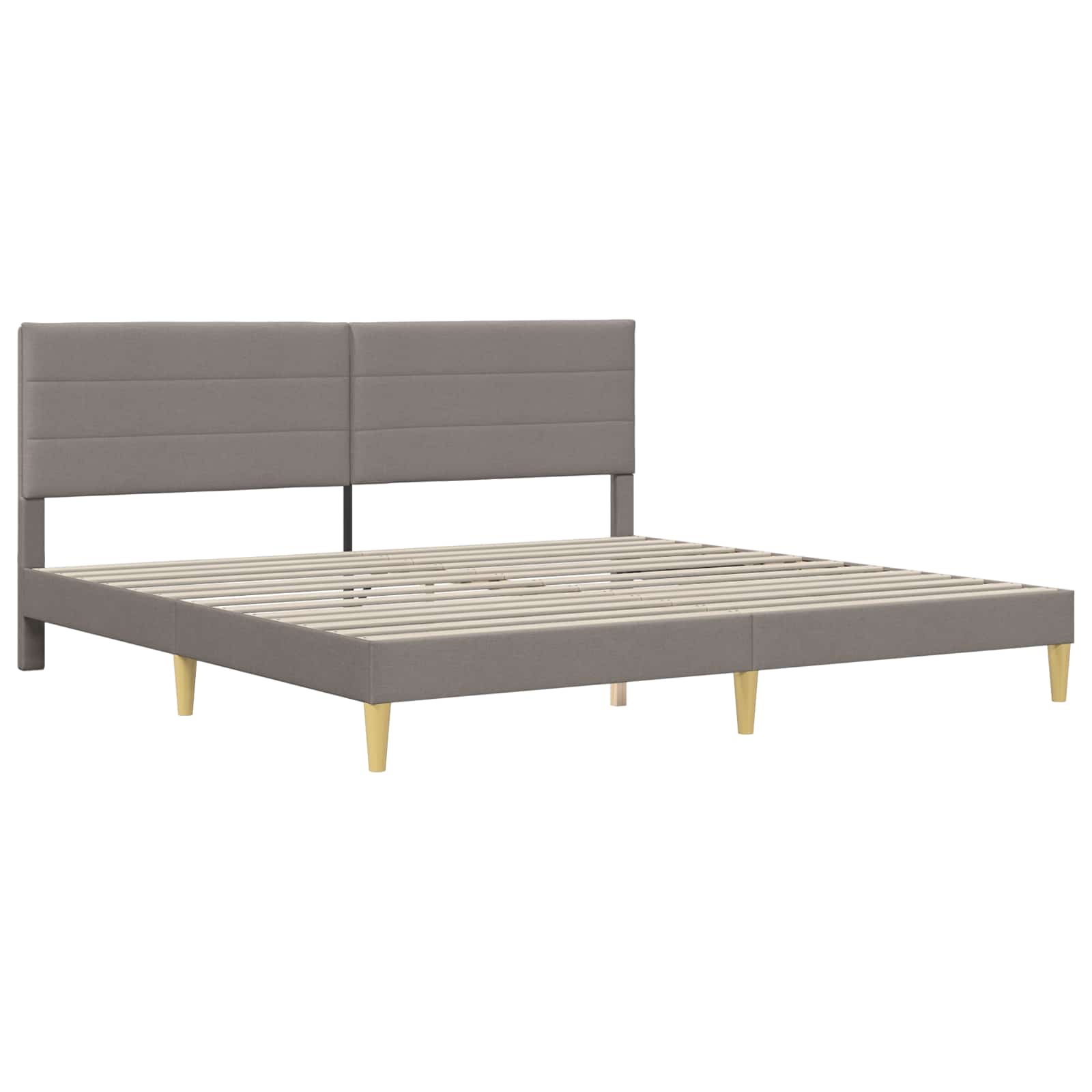 Krevetna konstrukcija 200 x 200 cm Sivo-smeđa