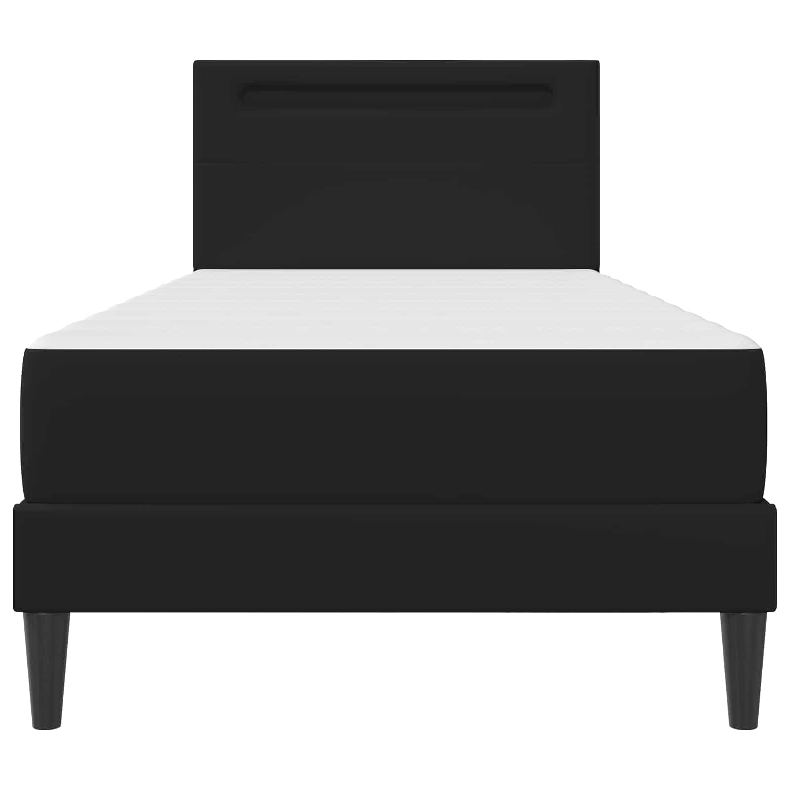 Krevetna konstrukcija Crna 90 x 200 cm Umjetna koža