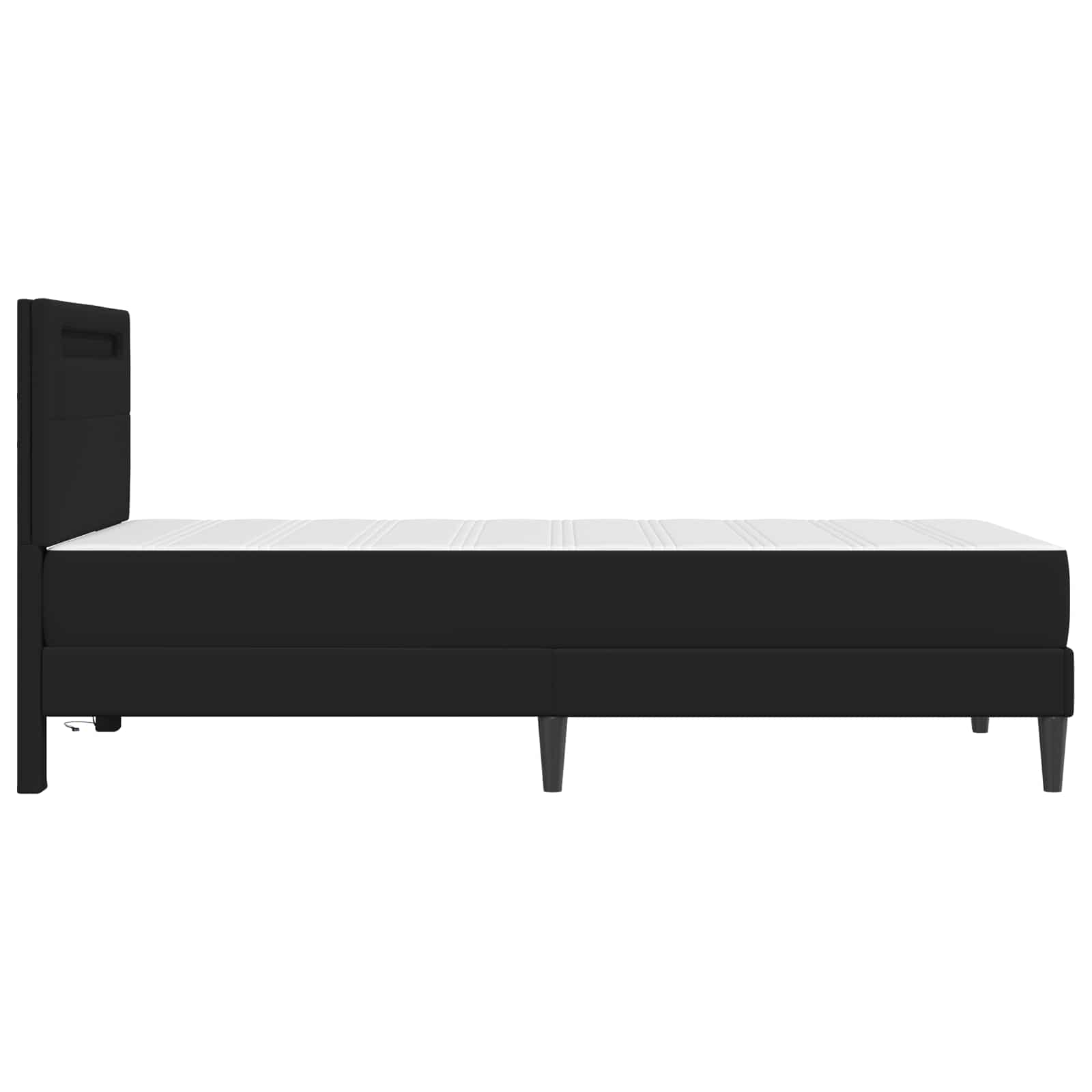 Krevetna konstrukcija Crna 90 x 200 cm Umjetna koža
