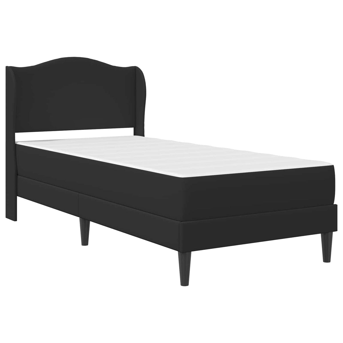 Krevetna konstrukcija Crna 90 x 200 cm Umjetna koža