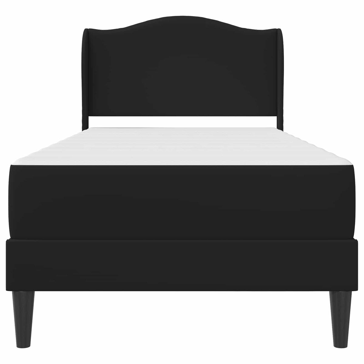 Krevetna konstrukcija Crna 90 x 200 cm Umjetna koža