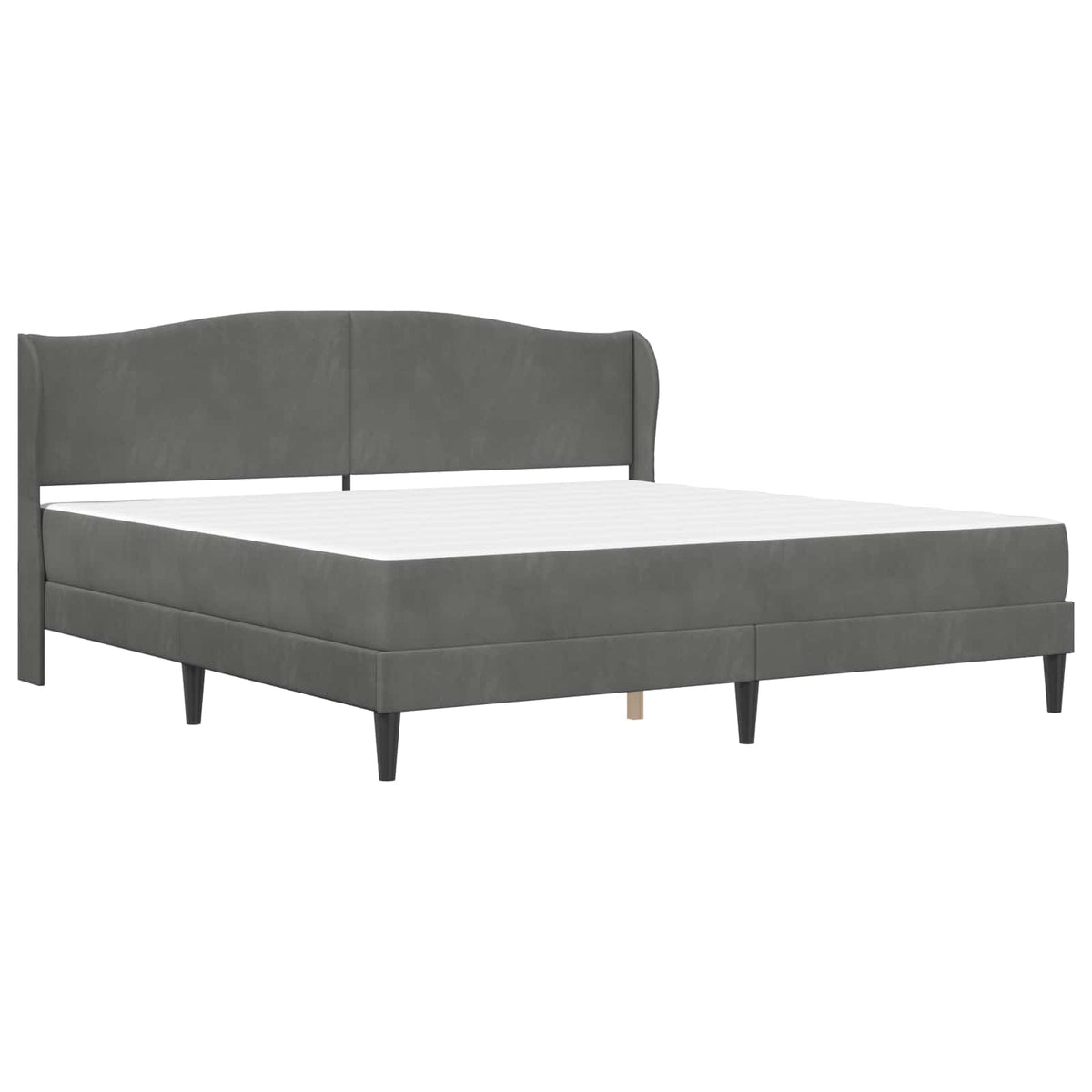 Krevetna konstrukcija Tamnosiva 180 x 200 cm Baršun