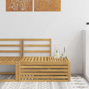 Set vanjskih sofa Bijela 91 x 63 x 73 cm Čvrsto drvo akacije