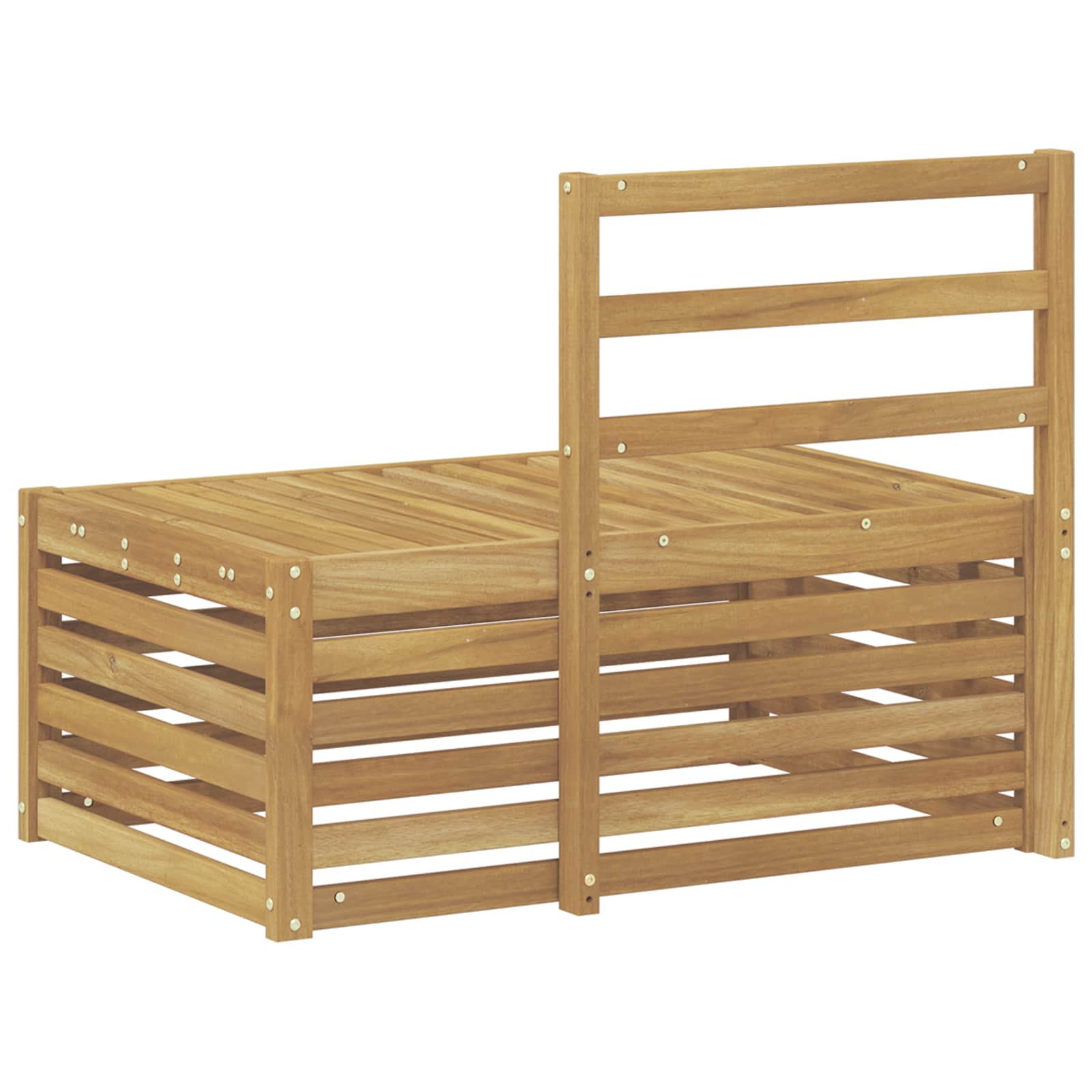 Set vanjskih sofa Bijela 91 x 63 x 73 cm Čvrsto drvo akacije