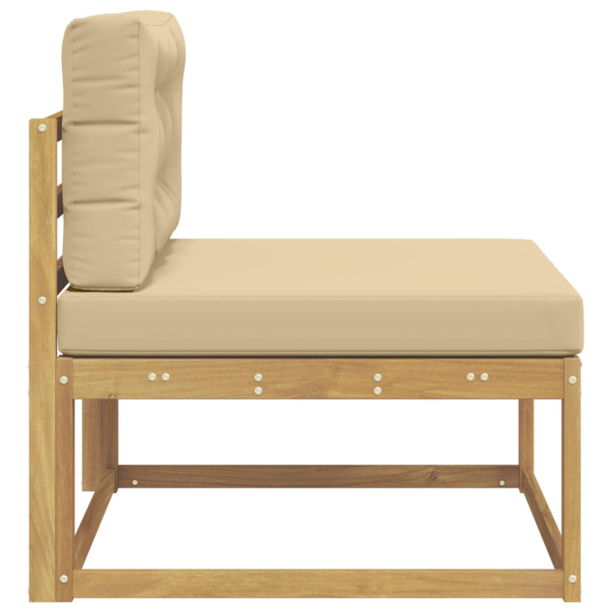 Srednja sofa za van Poliester Bijela