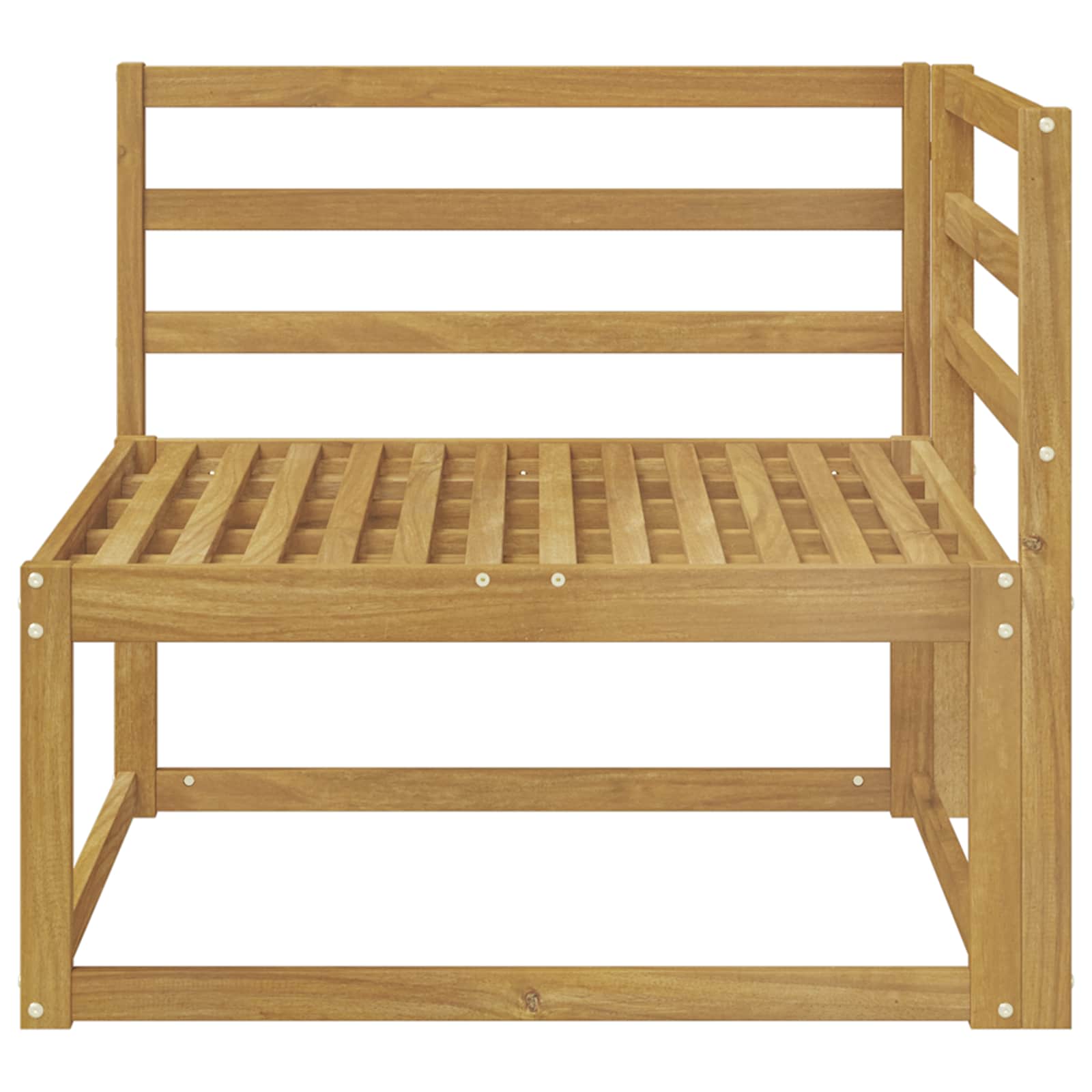 Vanjska kutna sofa Bijela 83 x 83 x 73 cm