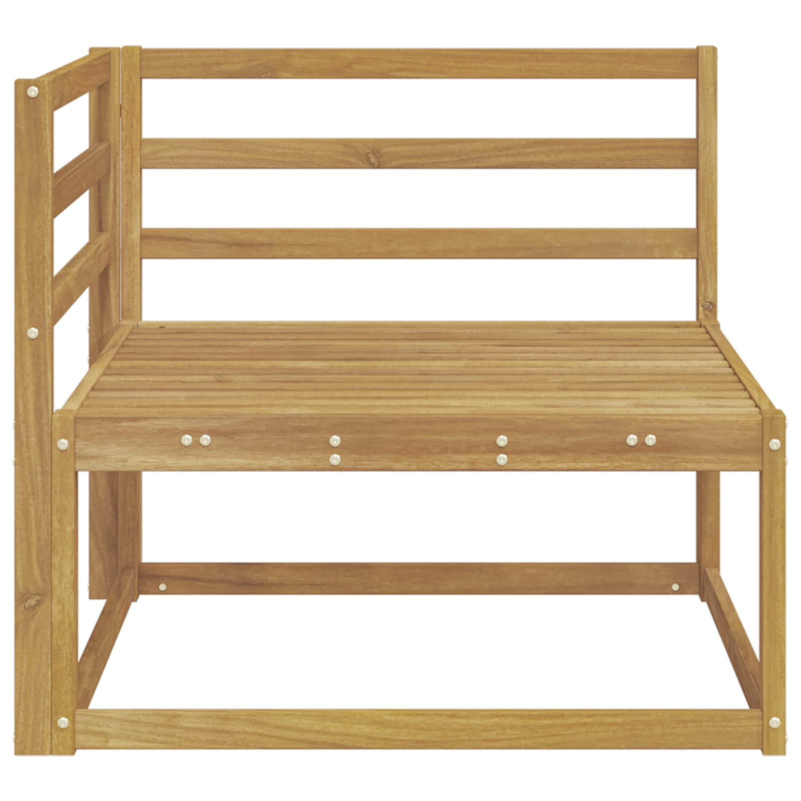Vanjska kutna sofa Bijela 83 x 83 x 73 cm
