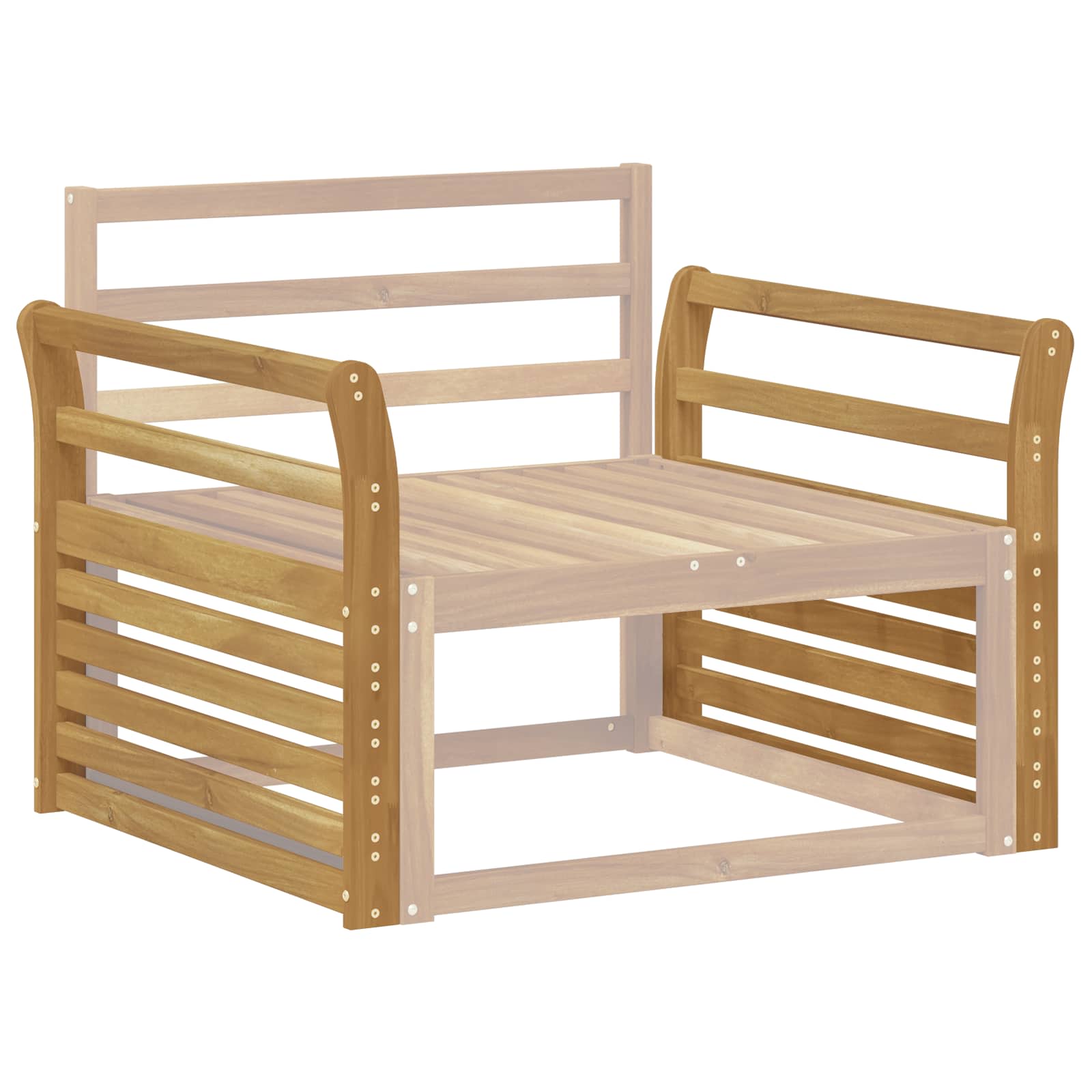 Modul naslona za ruke 2 pcs Bijela 78,5 x 8,5 x 60 cm