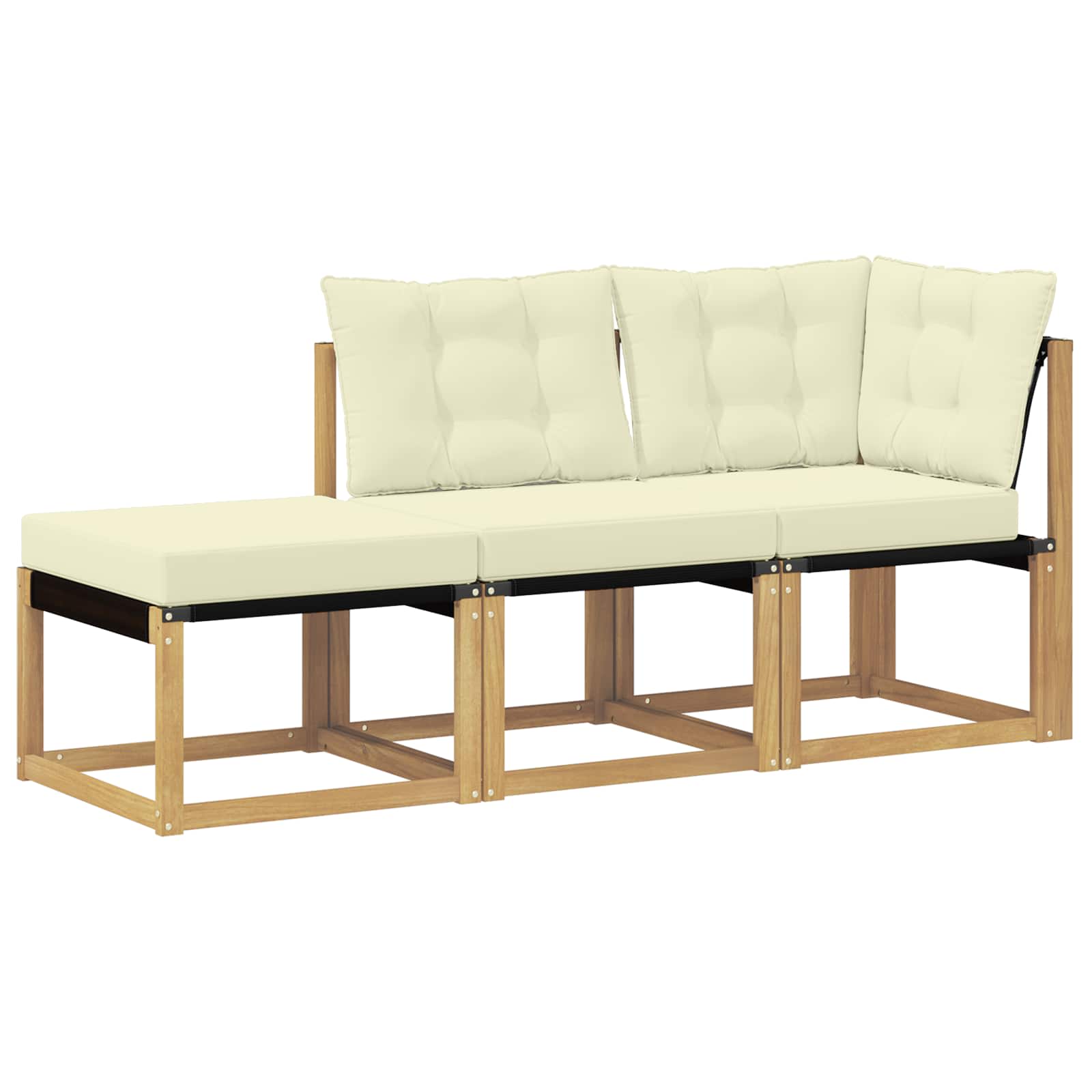 Sekcionalna sofa s jastukom 3 Komad Bijela
