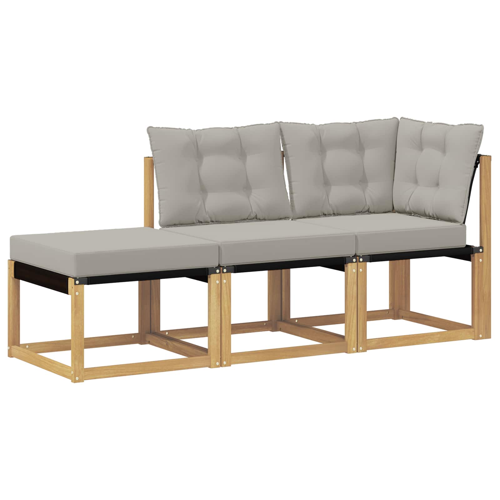 Sekcionalna sofa s jastukom 3 Komad Bijela