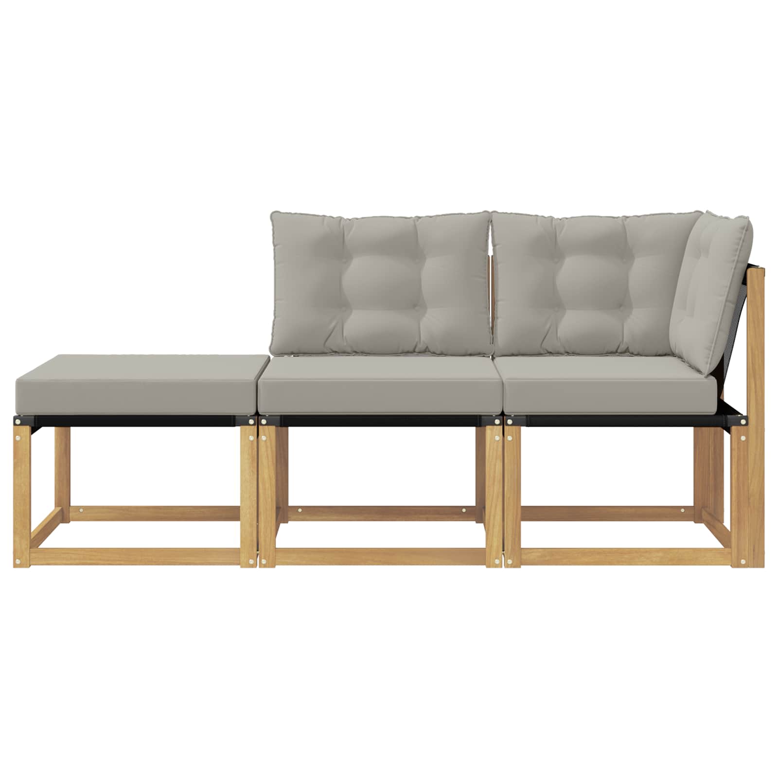 Sekcionalna sofa s jastukom 3 Komad Bijela