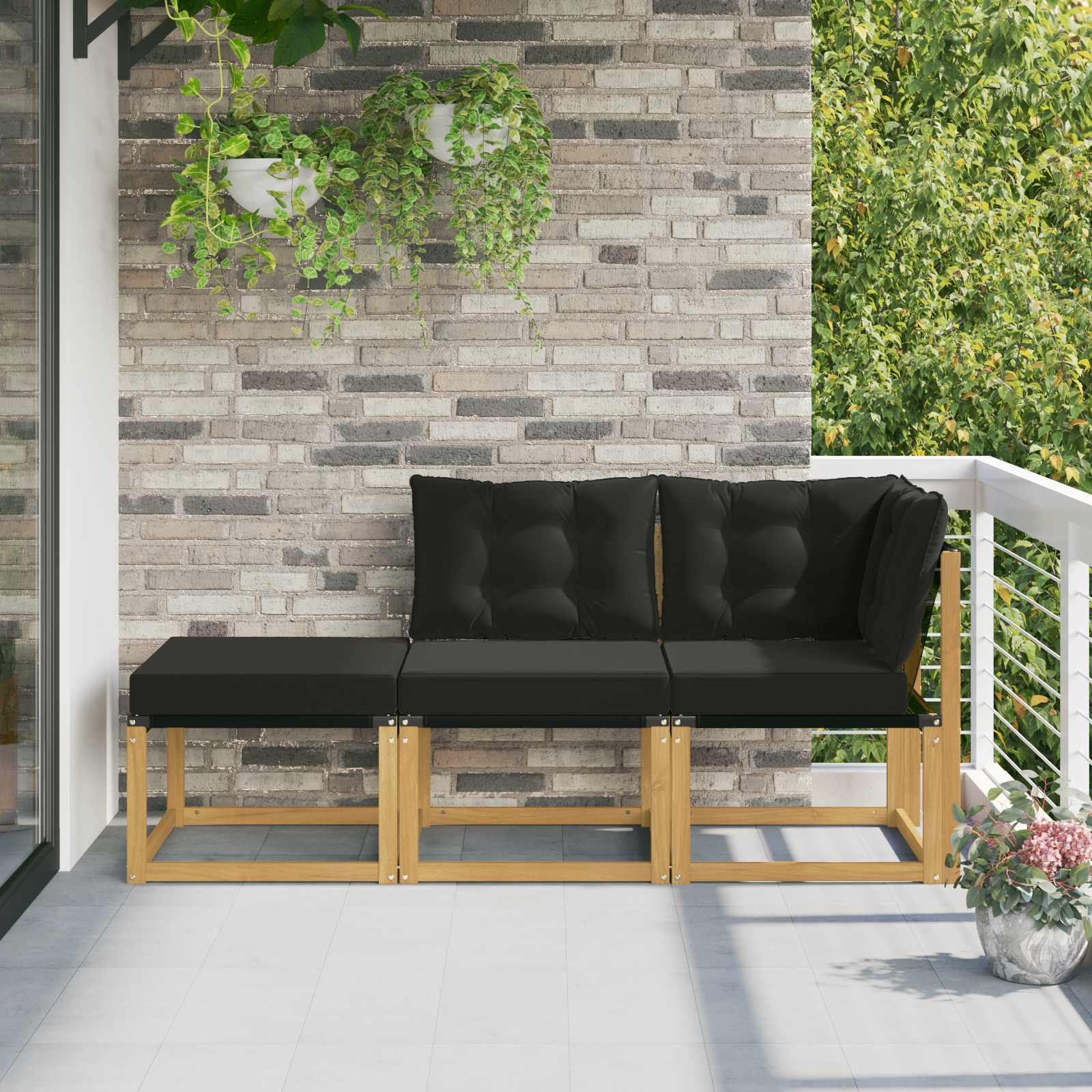 Sekcionalna sofa s jastukom 3 Komad Bijela