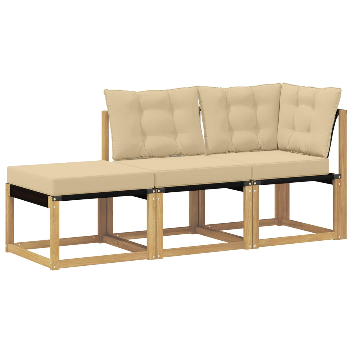Sekcionalna sofa s jastukom 3 Komad Bijela