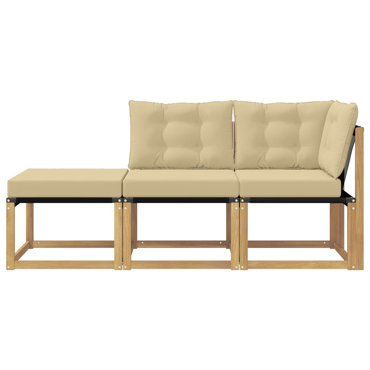 Sekcionalna sofa s jastukom 3 Komad Bijela