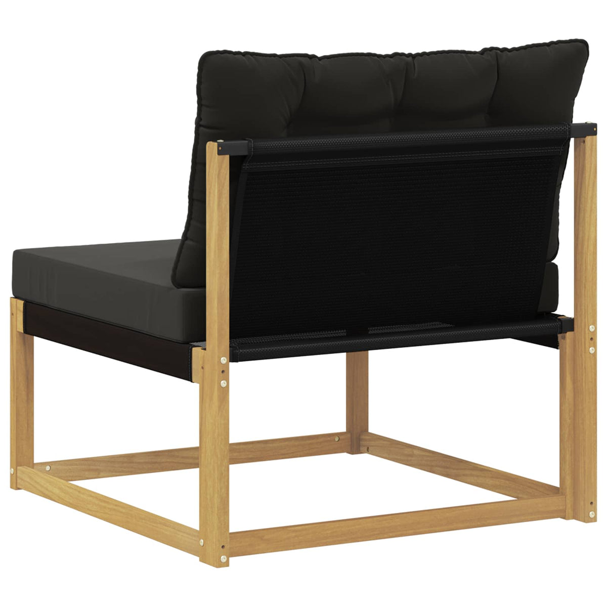 Srednja sofa za van s jastukom Bijela 79 x 83 x 73 cm čelik