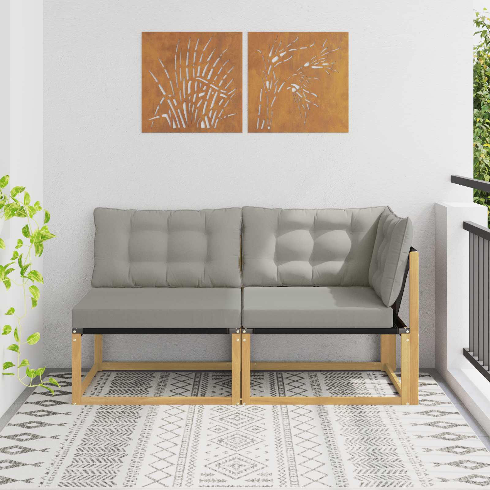 Sekcionalna sofa s jastukom Bijela 162,5 x 83 x 73 cm
