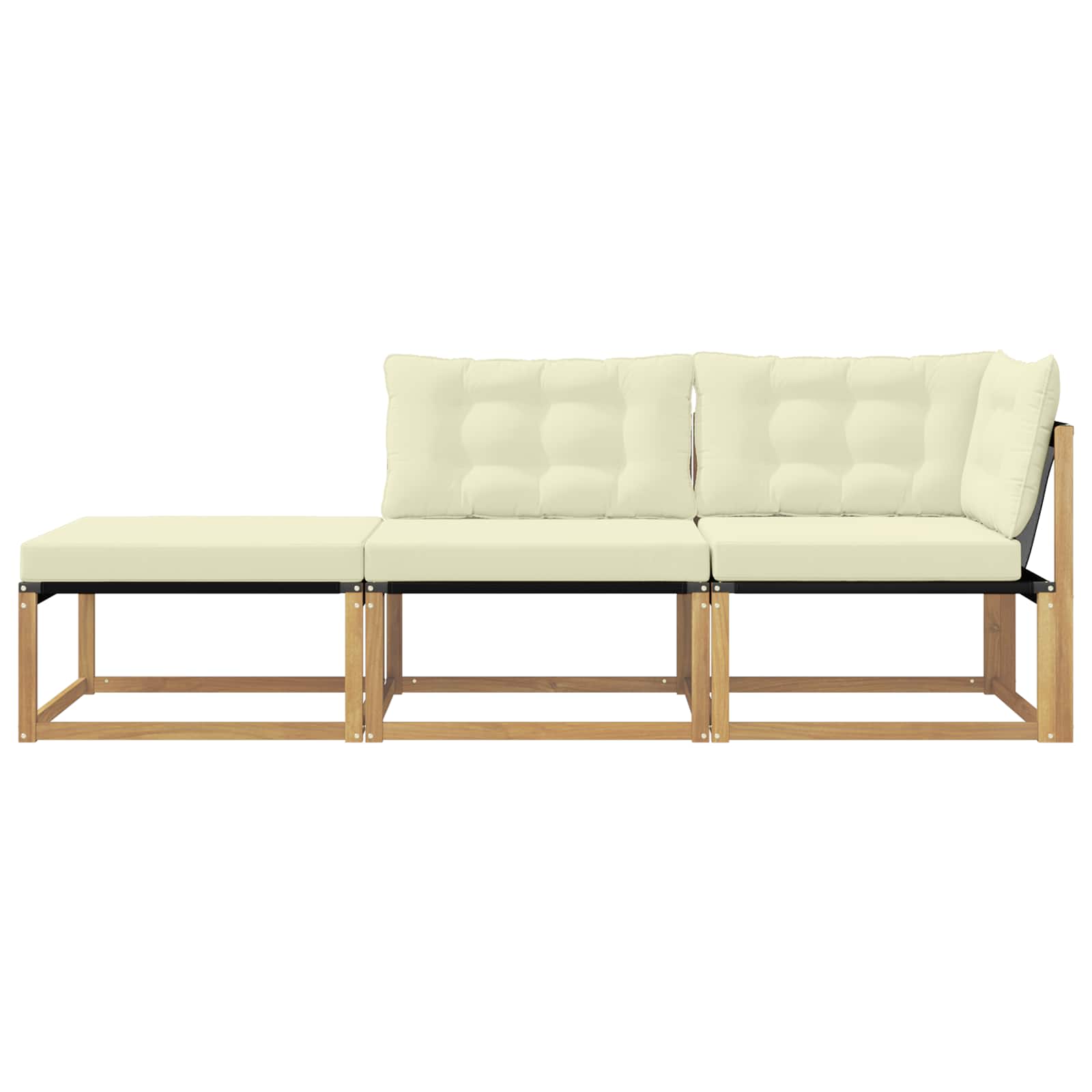 Sekcionalna sofa s jastukom Bijela 241,5 x 83 x 73 cm