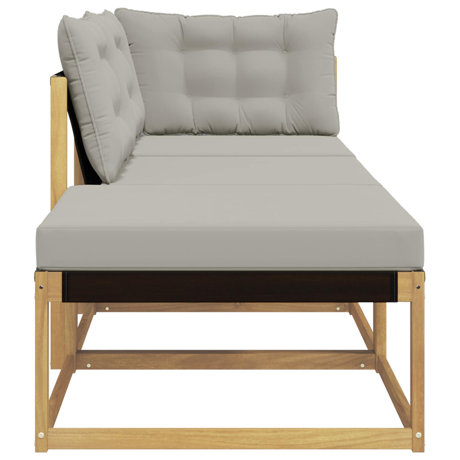 Set vanjskih sofa Bijela i svjetlosiva 241,5 x 83 x 73 cm
