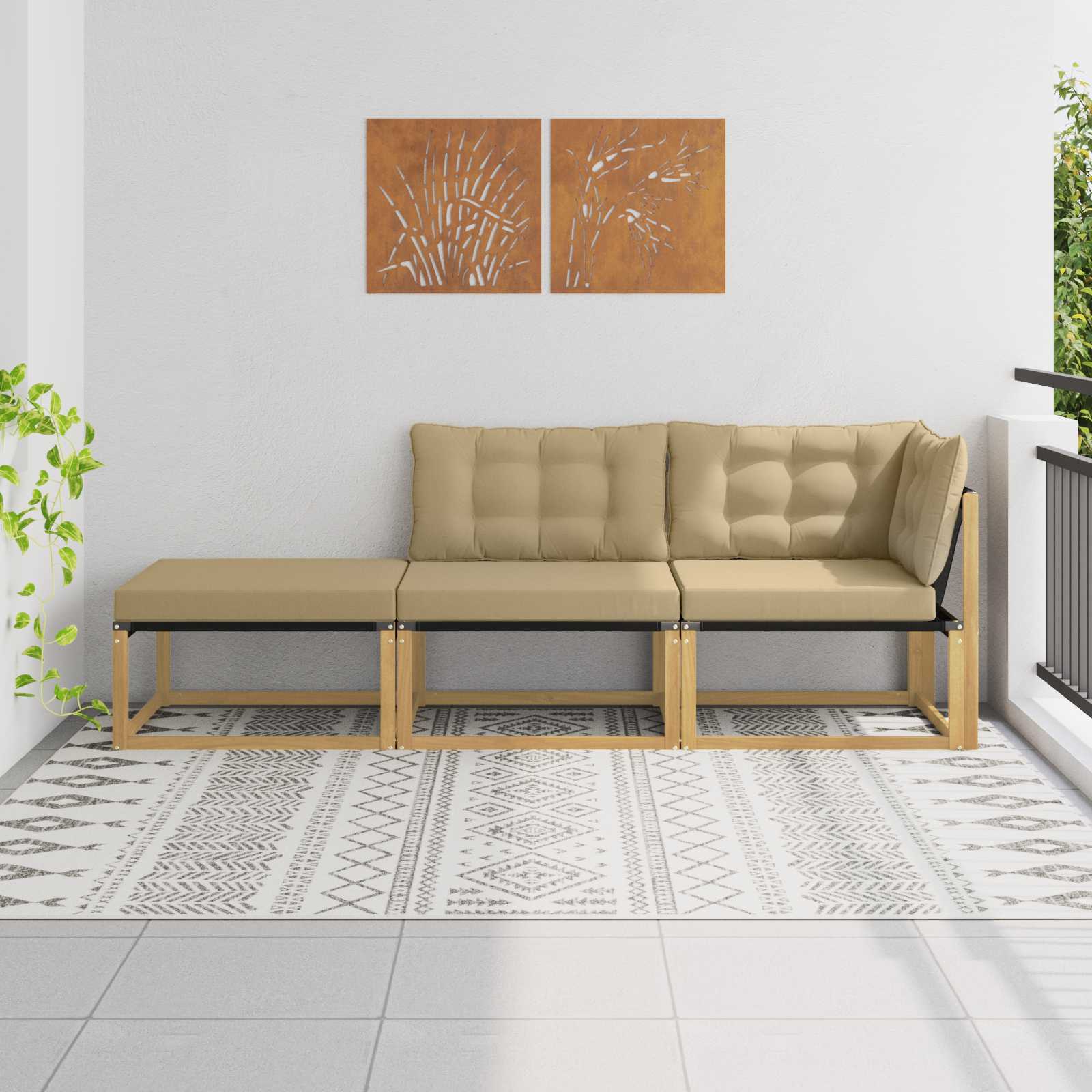 Sekcionalna sofa s jastukom Bijela 241,5 x 83 x 73 cm