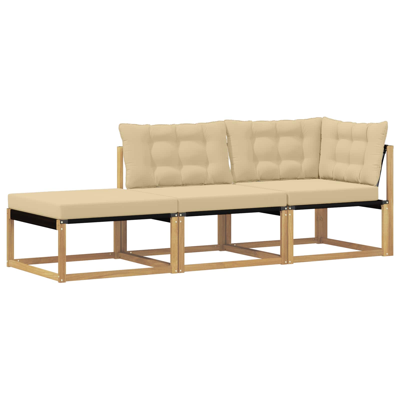 Sekcionalna sofa s jastukom Bijela 241,5 x 83 x 73 cm