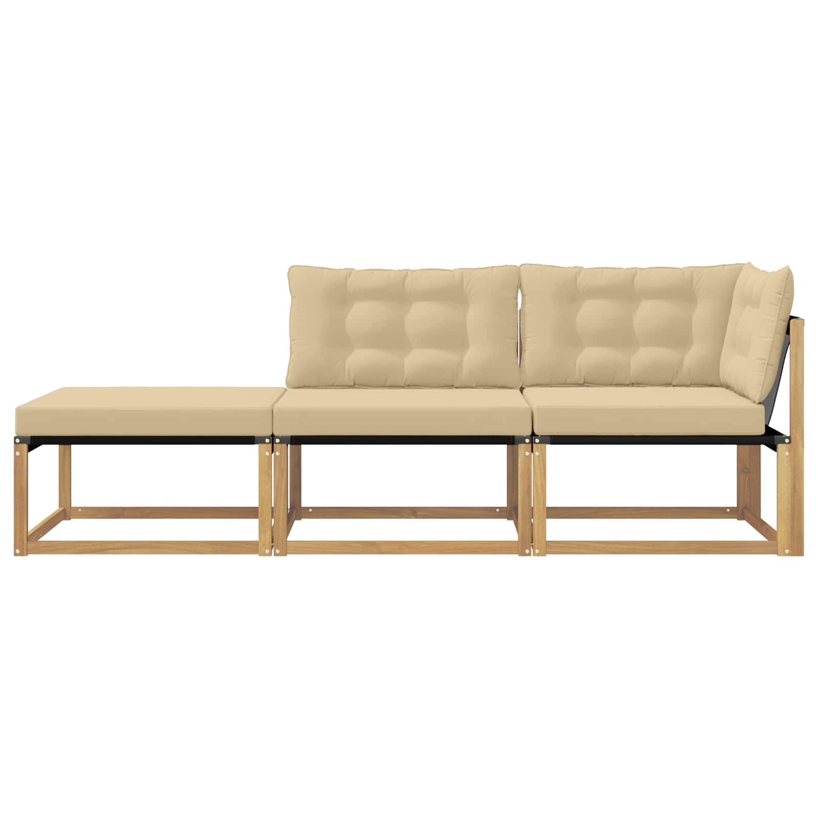 Sekcionalna sofa s jastukom Bijela 241,5 x 83 x 73 cm