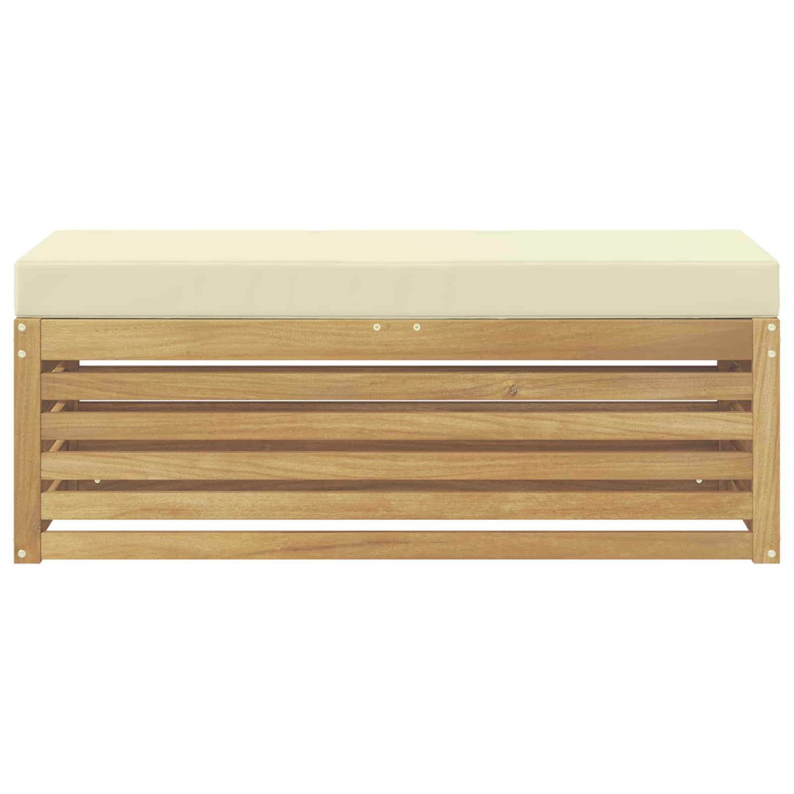 Set vanjskih sofa Bijela i krem 115 x 43 x 45 cm