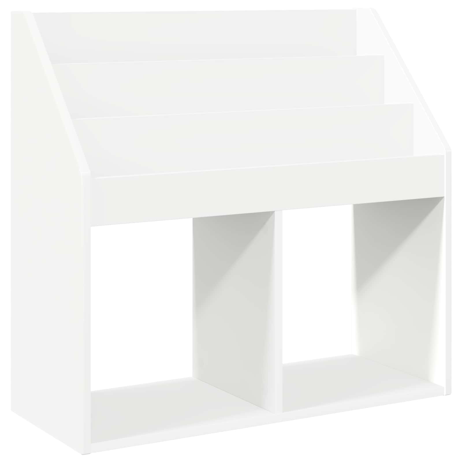 Polica za knjige za djecu s pohranom Bijelo 72,5 x 29,5 x 69 cm