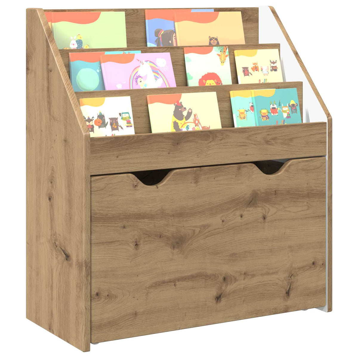 Polica za knjige za djecu Umjetnički hrast 60 x 29,5 x 69 cm