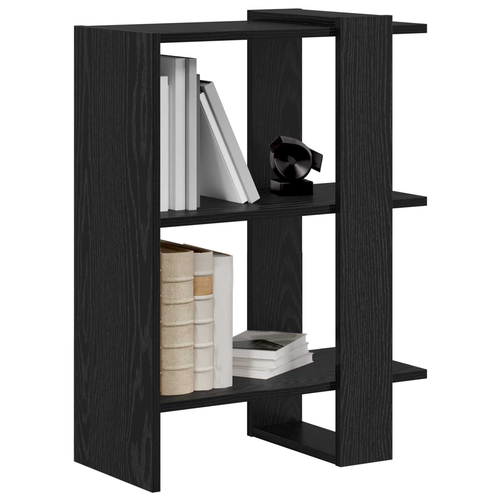 Polica Crni hrast 52 x 25 x 71,5 cm Konstruirano drvo