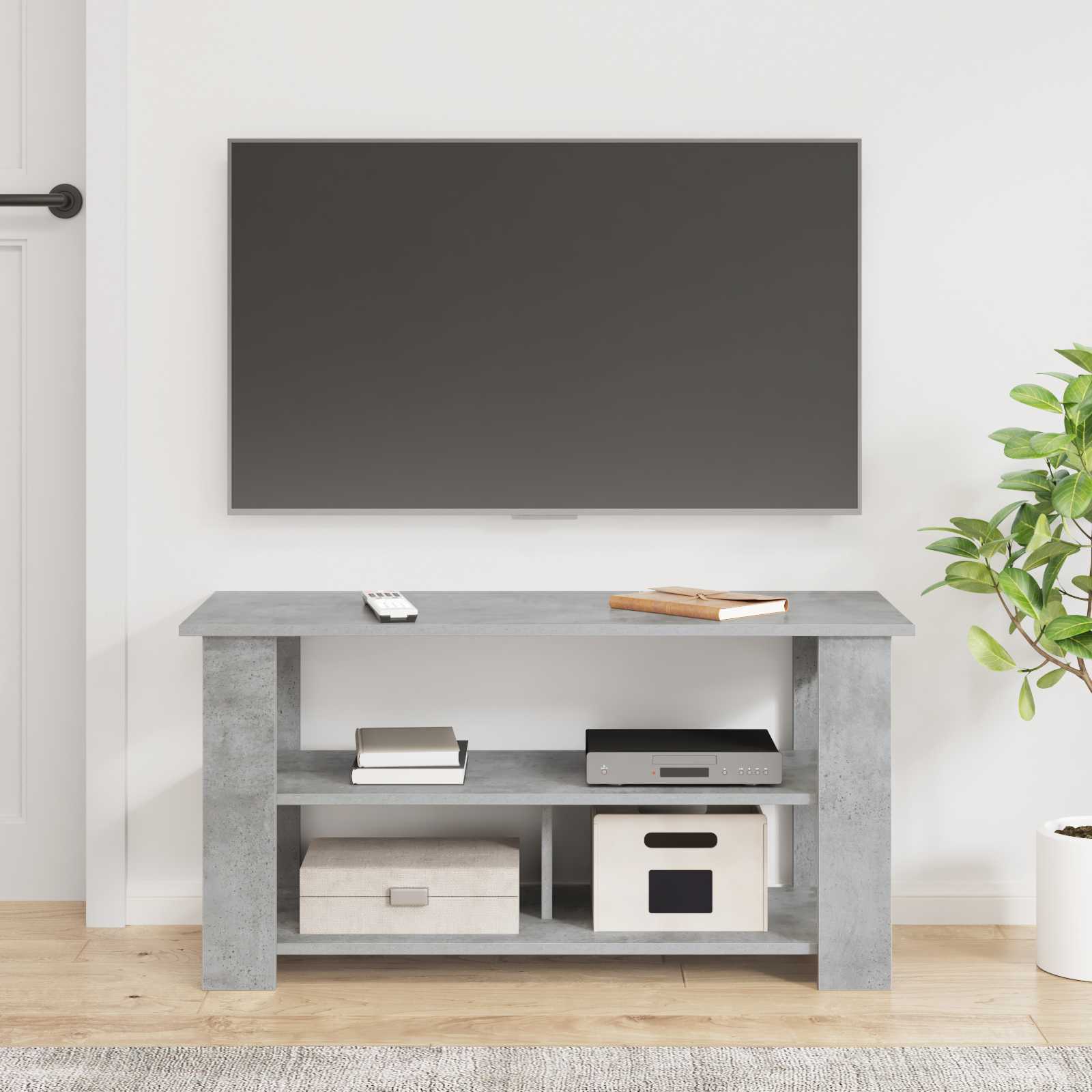 Stalak za TV Betonski sivi 100 x 40 x 50 cm
