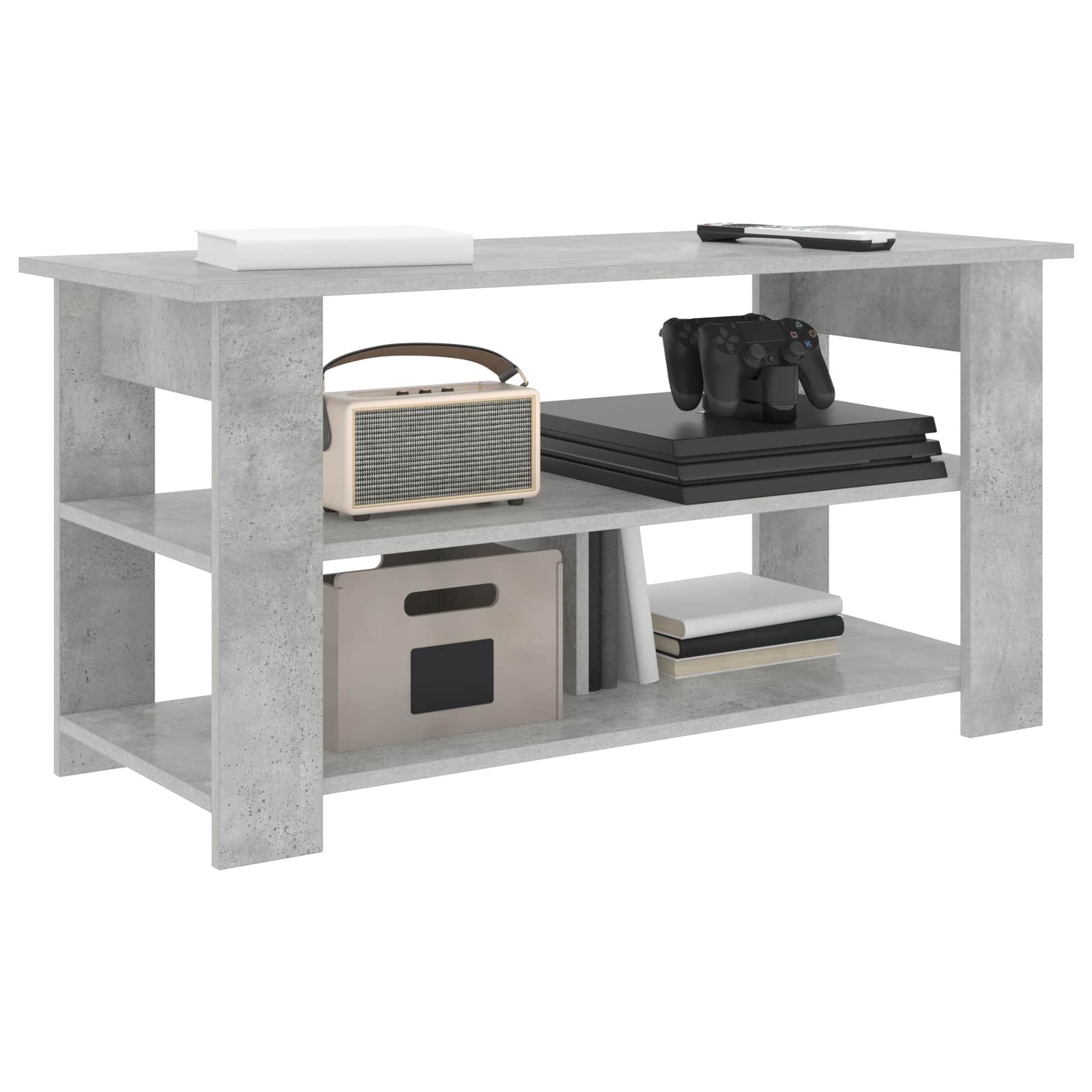 Stalak za TV Betonski sivi 100 x 40 x 50 cm