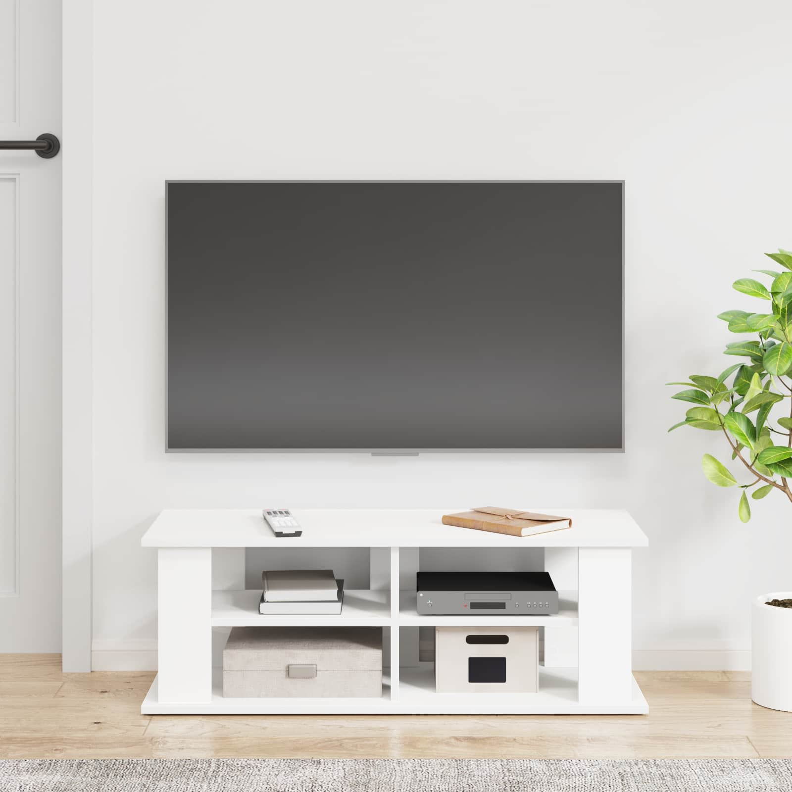 Stalak za TV Bijelo 96 x 35 x 33,5 cm