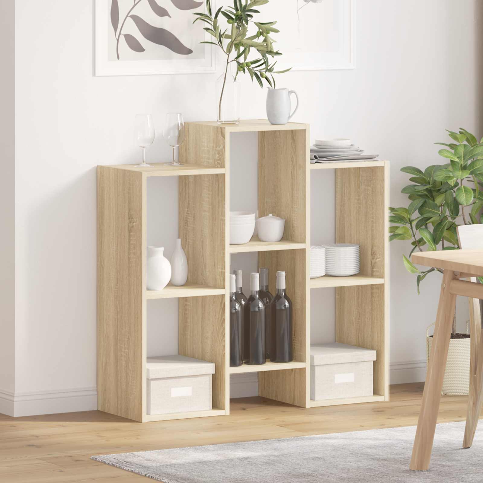 Kreveta Sonoma hrast 90 x 30 x 90 cm