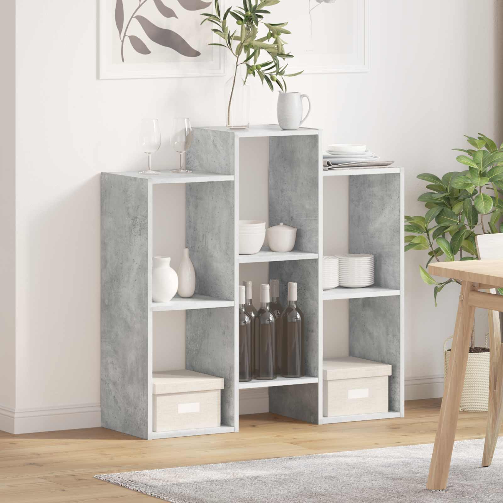 Kreveta Betonski sivi 90 x 30 x 90 cm