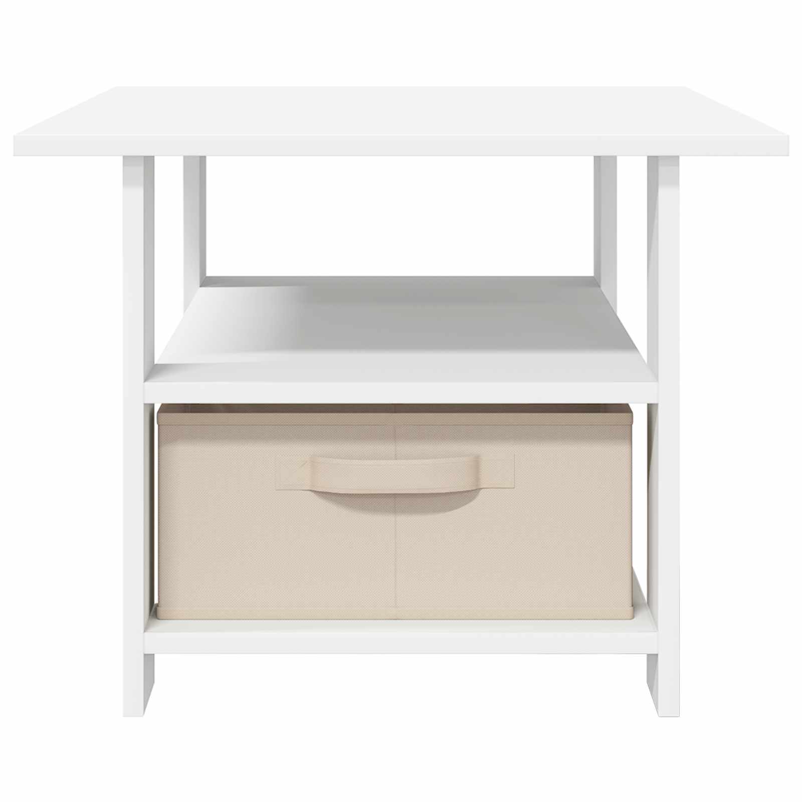 Kava Stol s ladicama Bijelo 77 x 55 x 42 cm Konstruirano drvo