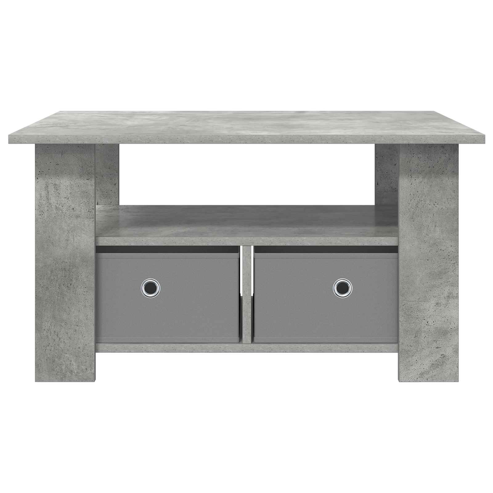 Kava Stol Betonski sivi 77 x 55 x 42 cm Konstruirano drvo