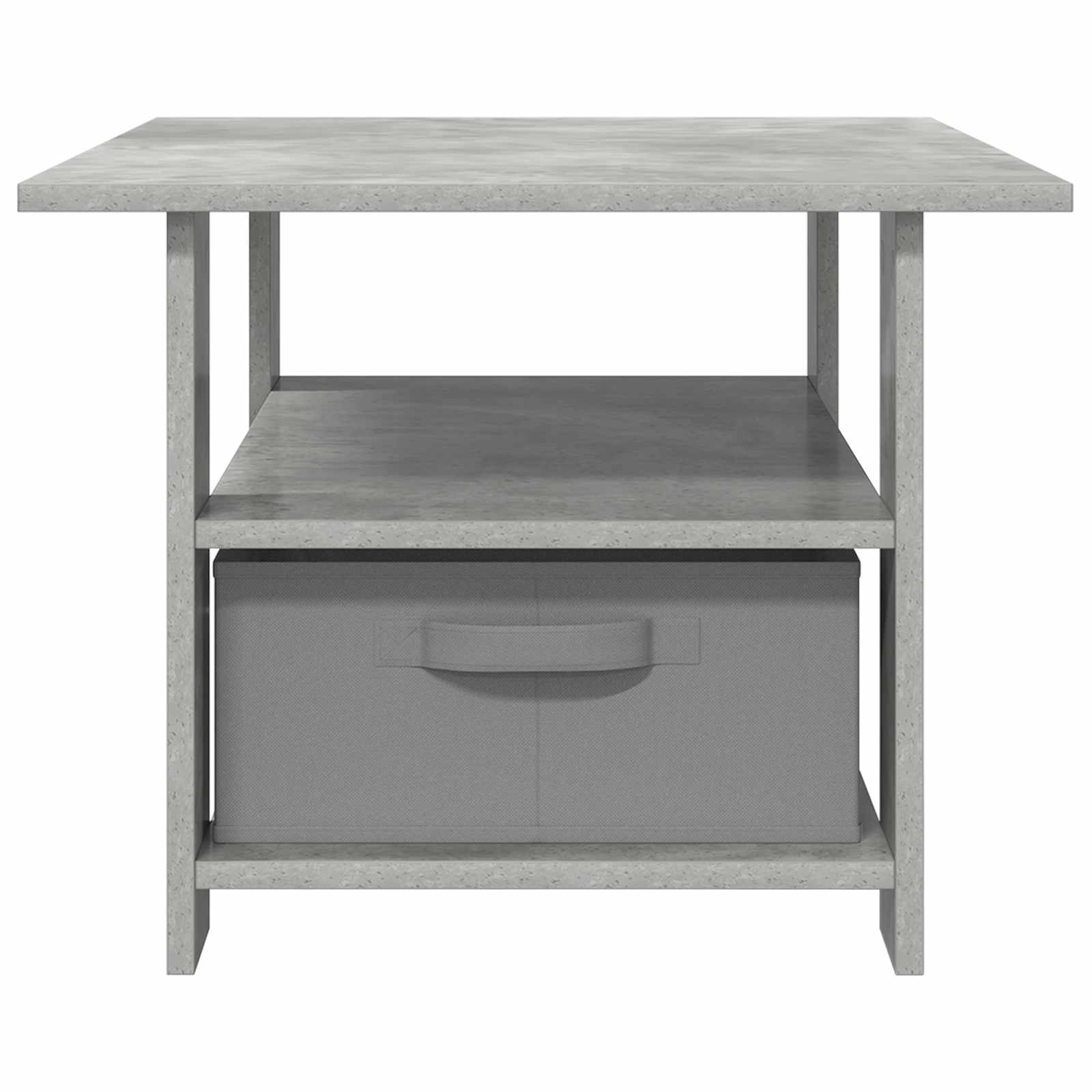 Kava Stol Betonski sivi 77 x 55 x 42 cm Konstruirano drvo