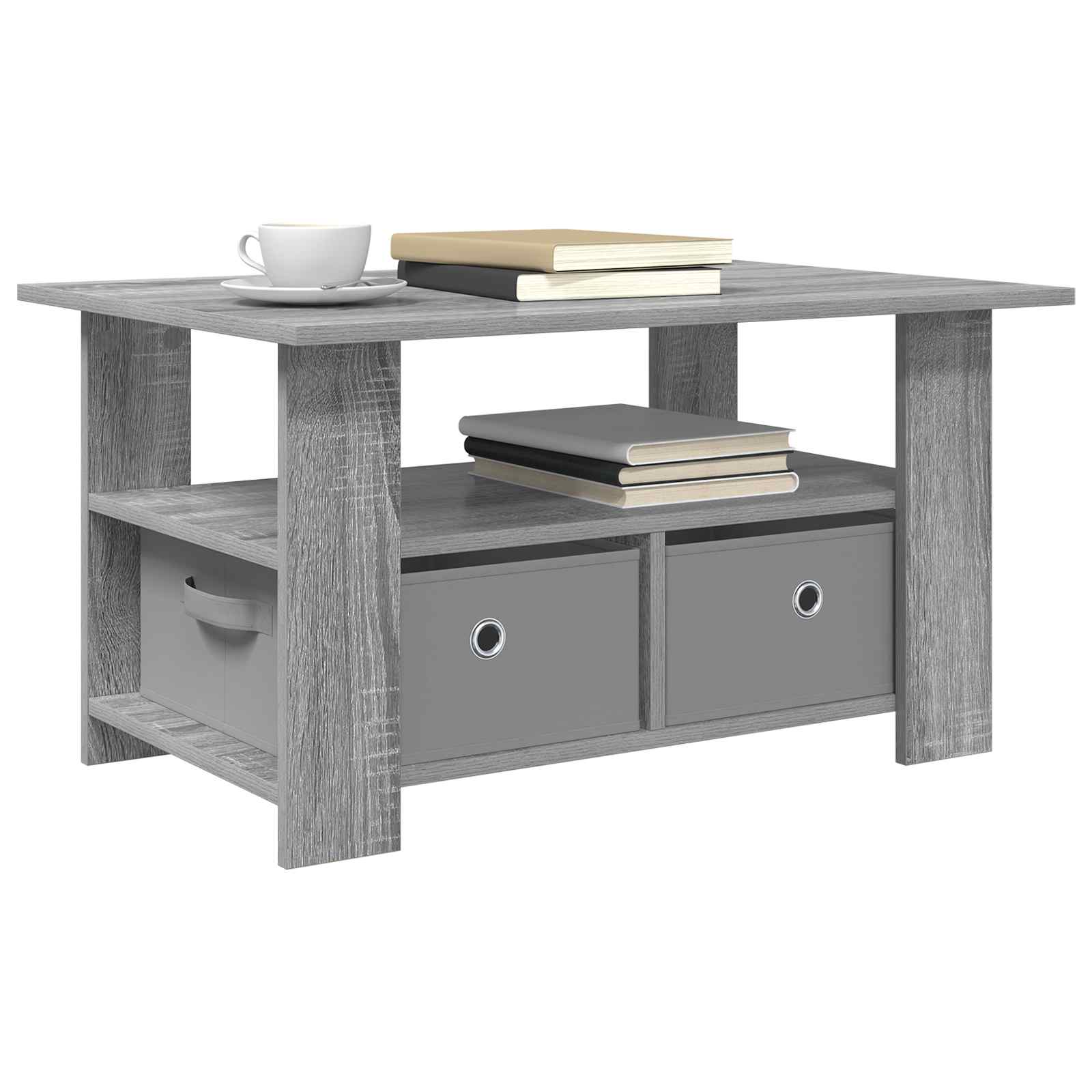 Kava Stol Siva Sonoma 77 x 55 x 42 cm Konstruirano drvo
