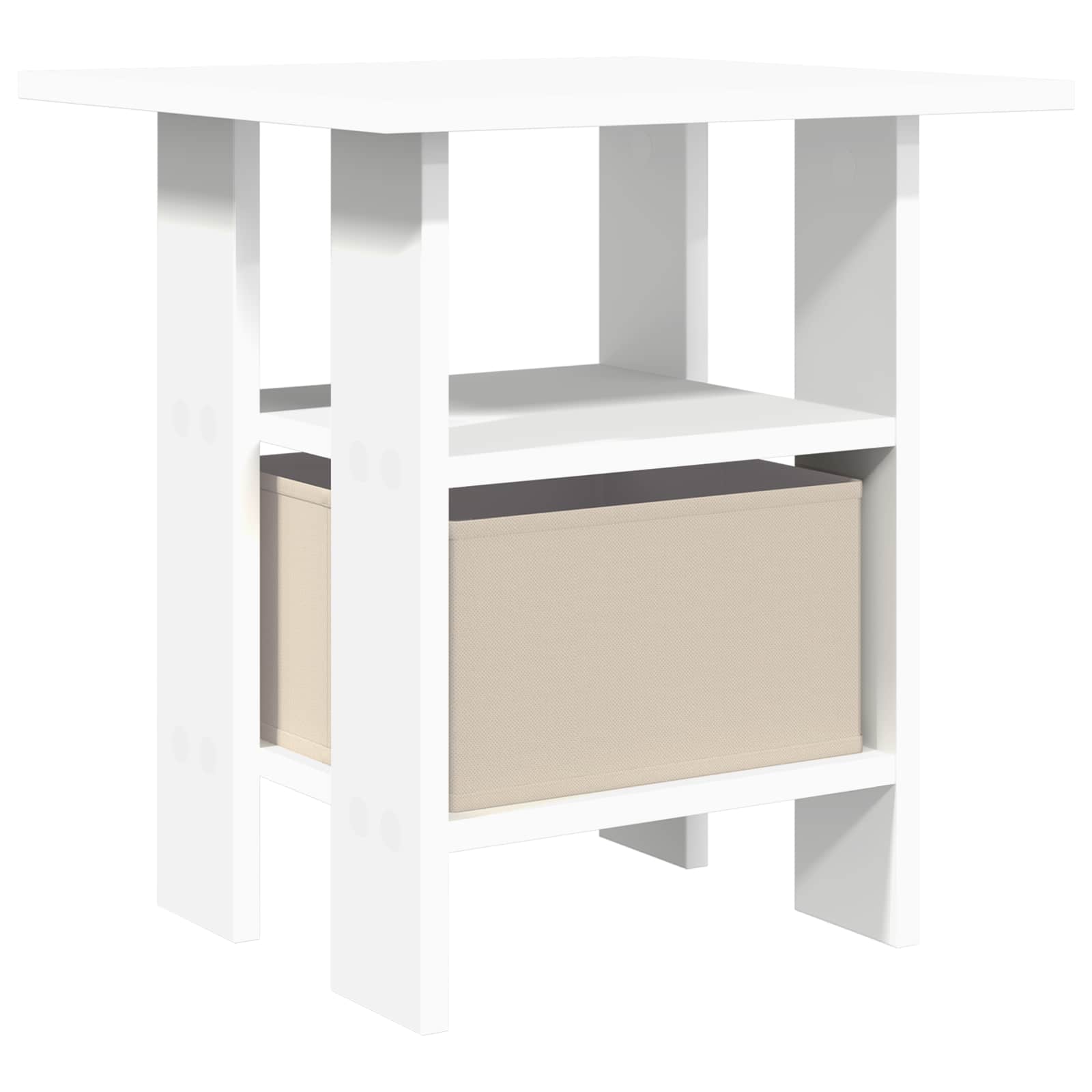 Noćni ormarić 2 pcs Bijelo 41 x 40 x 45 cm Konstruirano drvo