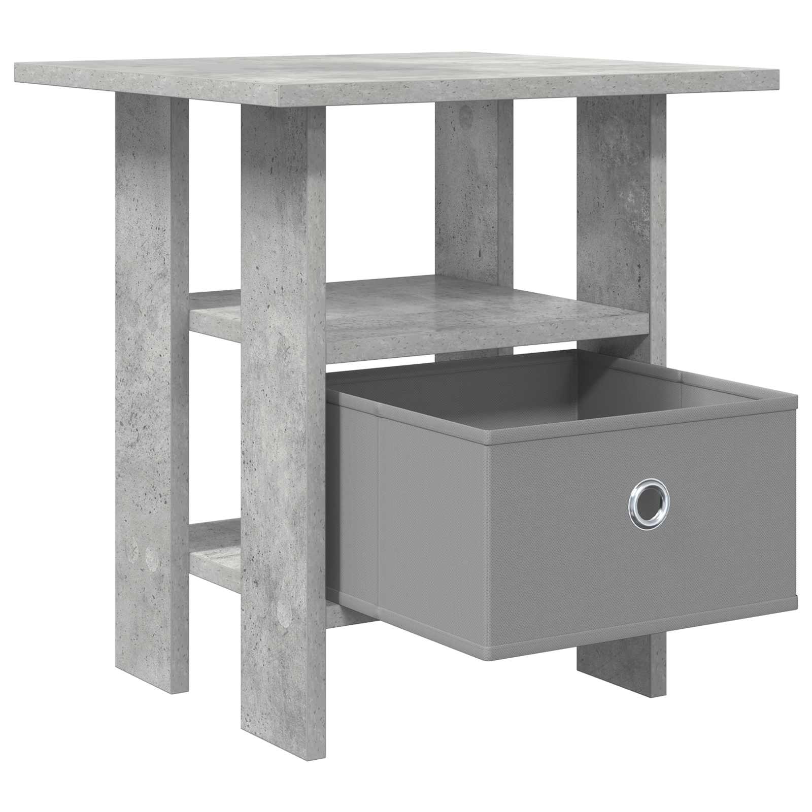 Noćni ormarić s ladicama 2 pcs Betonski sivi 41 x 40 x 45 cm