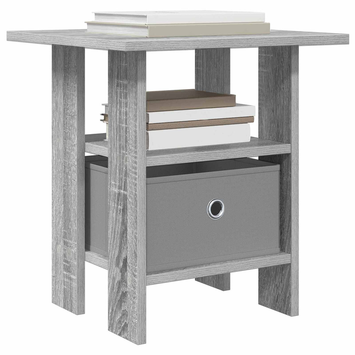 Noćni ormarić s ladicama 2 pcs Siva Sonoma 41 x 40 x 45 cm
