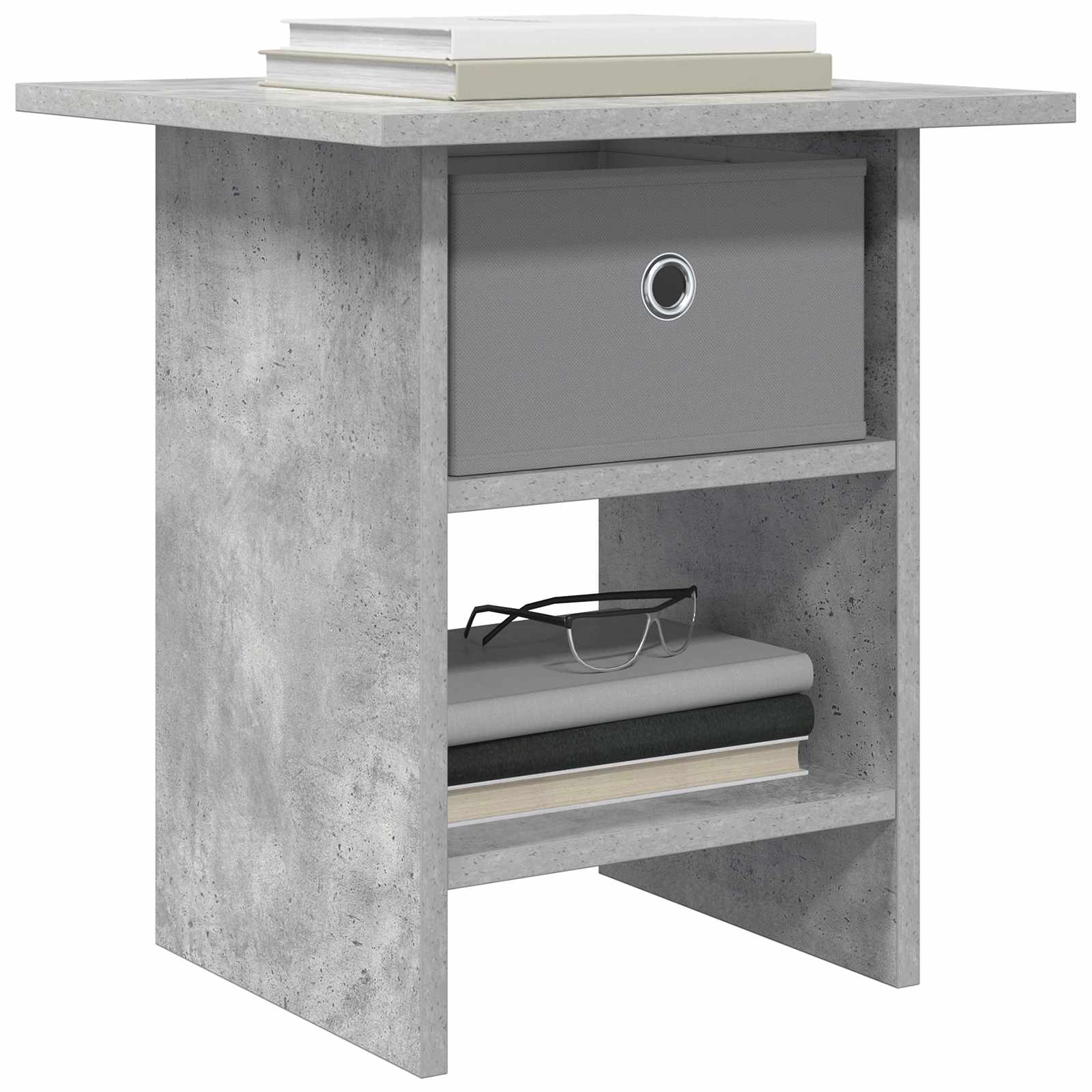 Noćni ormarić s ladicama 2 pcs Betonski sivi 41 x 40 x 45 cm