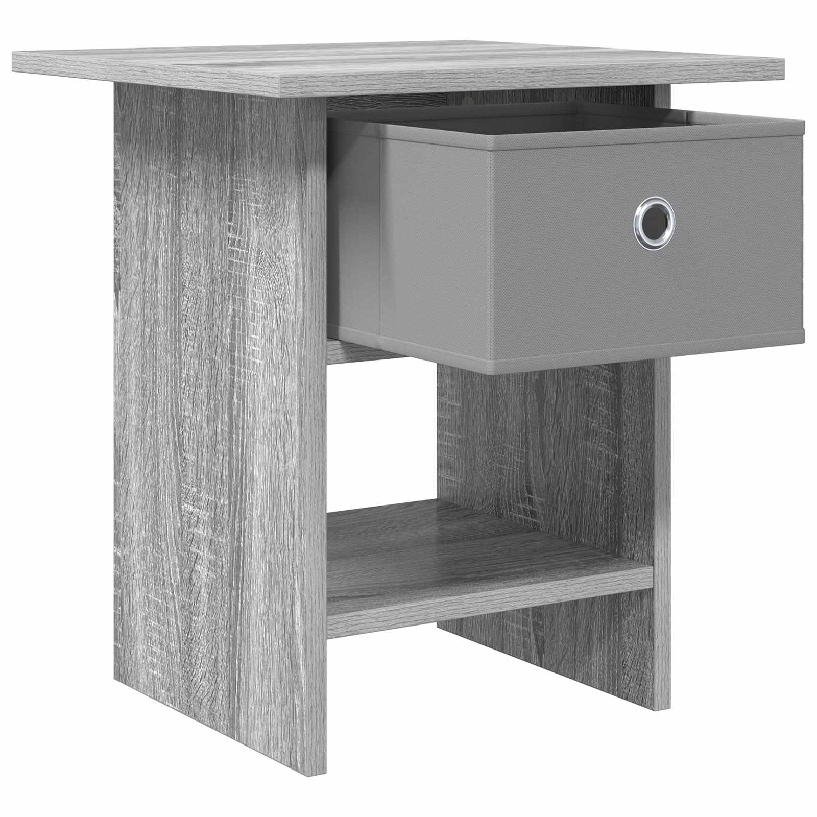 Noćni ormarić s ladicama 2 pcs Siva Sonoma 41 x 40 x 45 cm