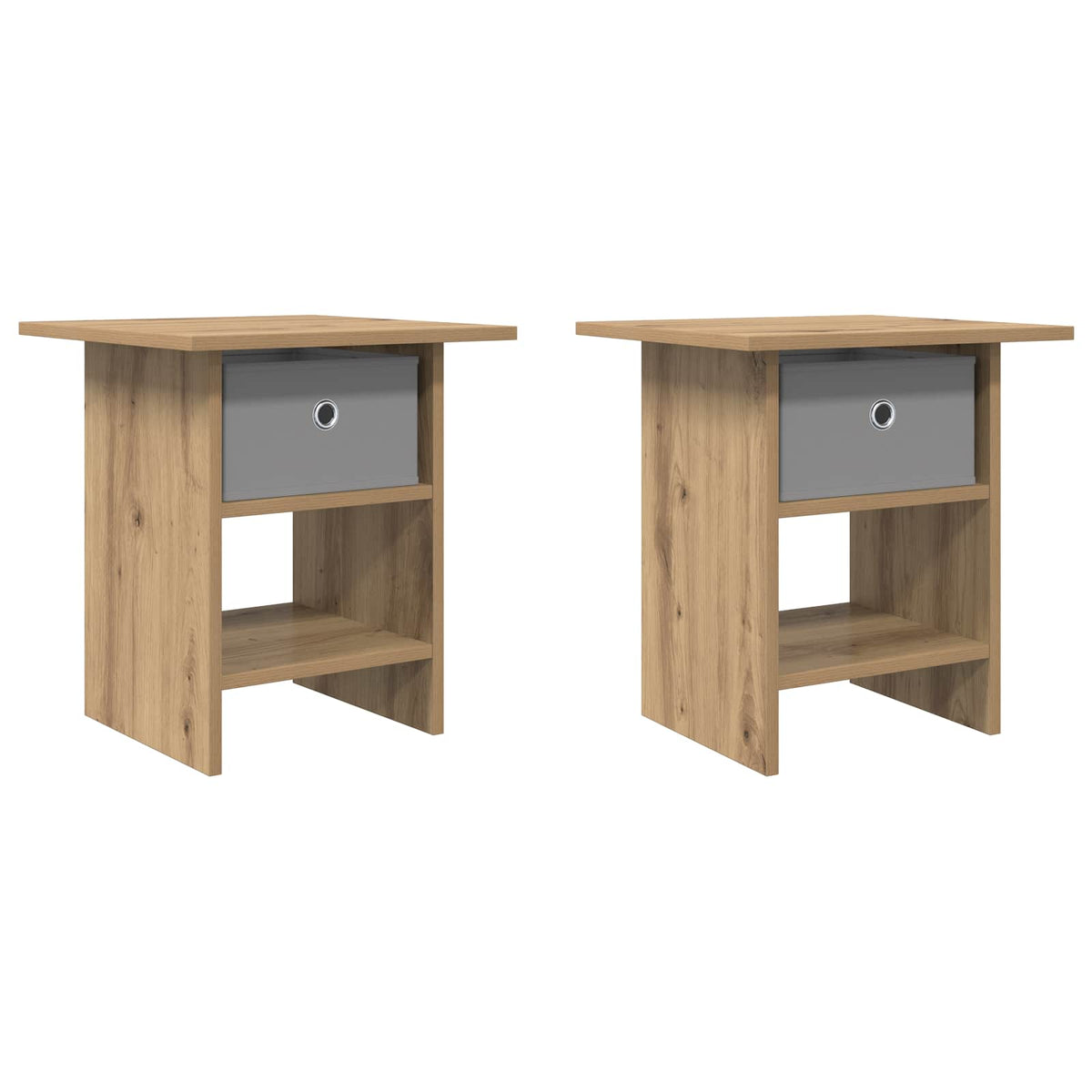 Noćni ormarić s ladicama 2 pcs Umjetnički hrast 41 x 40 x 45 cm